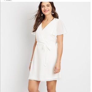 Maurice’s White Wrap Dress